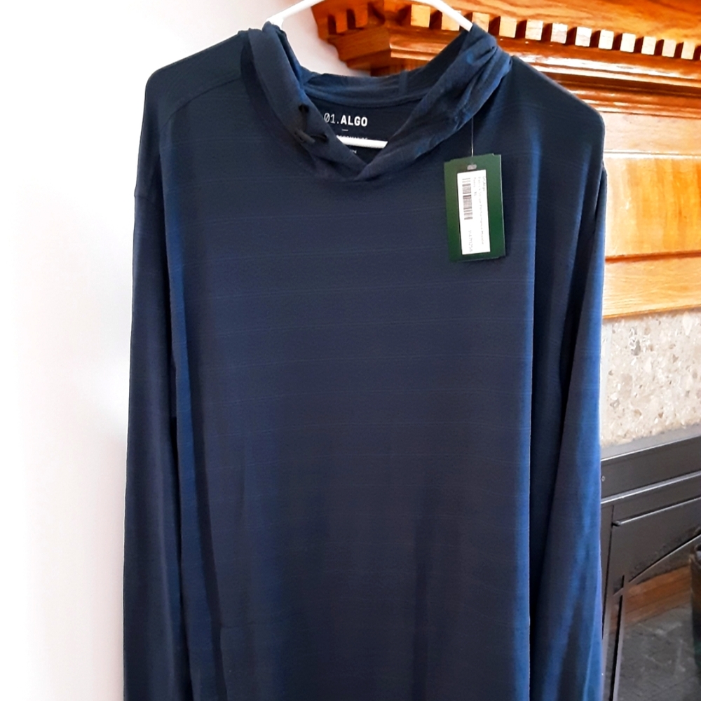 Mens Lightweight Striped Hoodie
